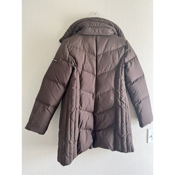 MICHAEL Kors Brown 2-Way Zipper Puffer Coat S - Picture 9 of 16